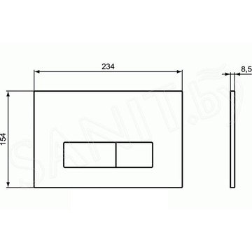 Комплект инсталляции Ideal Standard Prosys Frame 120 M с подвесным унитазом Tesi AquaBlade и кнопкой Oleas M2
