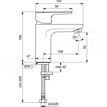Смеситель для умывальника Ideal Standard Ceraplan III BC567AA