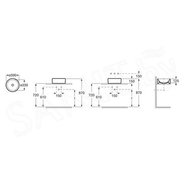 Умывальник Roca Terra 32722D000