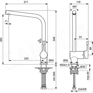 Смеситель для кухонной мойки Ideal Standard Ceralook BC174AA