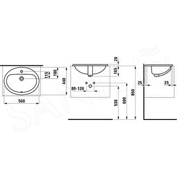 Умывальник Laufen Pro B 813951