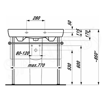 Умывальник Laufen Pro A 813956