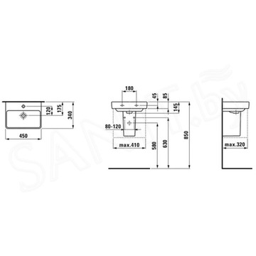 Умывальник Laufen Pro S 815961
