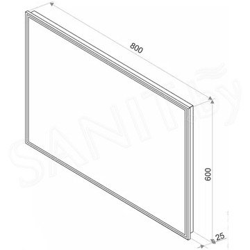 Зеркало Континент Sting Gray LED