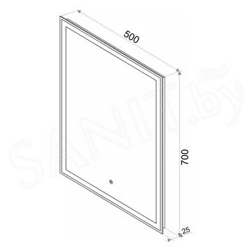 Зеркало Континент Strong Gray LED