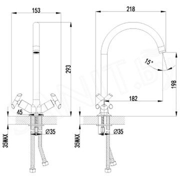 Смеситель для кухонной мойки Lemark Practica LM7504C