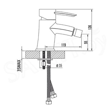 Смеситель для биде Lemark Atlantiss LM3208C