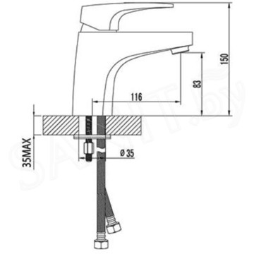 Смеситель для умывальника Lemark Shift LM4306C