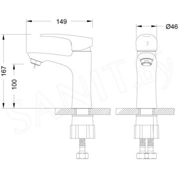 Смеситель для умывальника Lemark Linara LM0406C