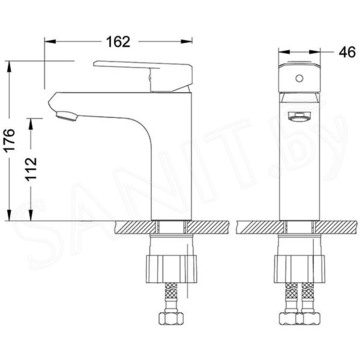 Смеситель для умывальника Lemark Point LM0306C