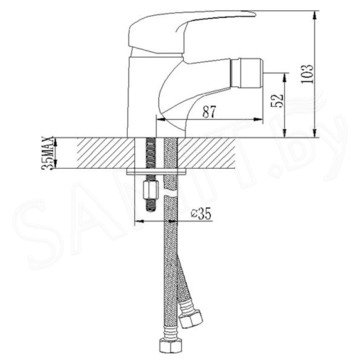 Смеситель для биде Lemark Pramen LM3308C