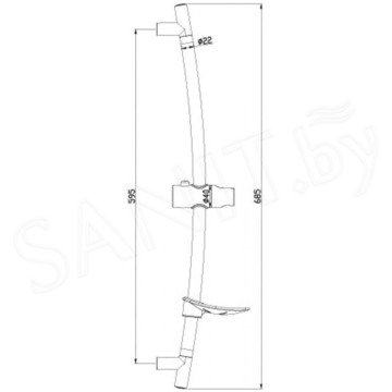 Душевая штанга Lemark LM8064C