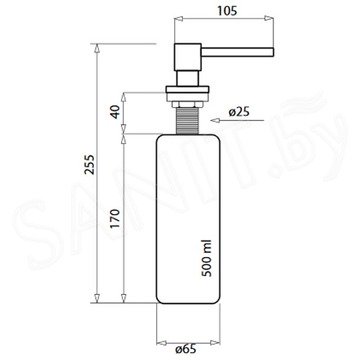 Дозатор для моющих средств AquaSanita DQ 001