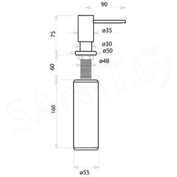 Дозатор для моющих средств AquaSanita DR 001
