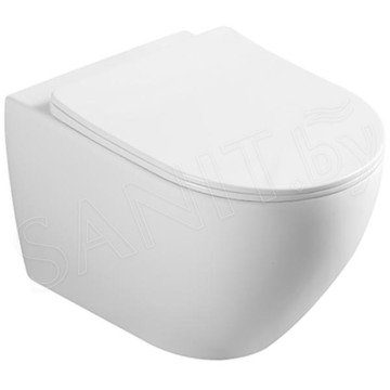 Подвесной унитаз CeramaLux CL 2196-1 безободковый (с крышкой SoftClose)