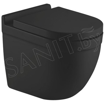Подвесной унитаз CeramaLux 2198MB безободковый (с крышкой SoftClose)