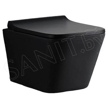 Подвесной унитаз CeramaLux 5171MB безободковый (с крышкой SoftClose)