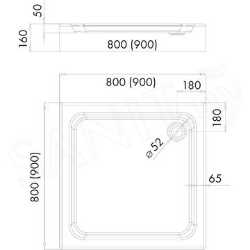 Душевой поддон iRegio LDBR320 / LDBR321 / LDBR2162