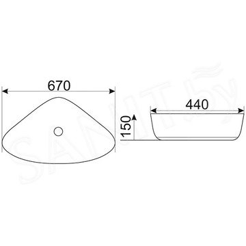 Умывальник CeramaLux 9062