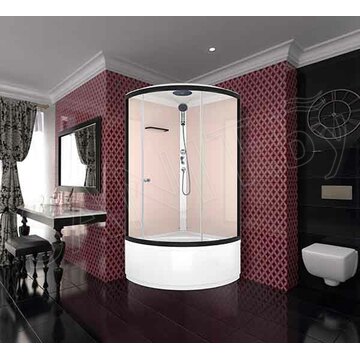 Душевая кабина Domani-Spa Simple high pink capuchino