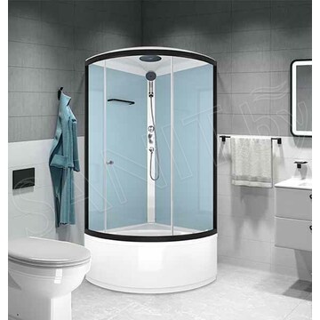 Душевая кабина Domani-Spa Simple high dusty blue