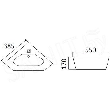 Умывальник CeramaLux 7012J