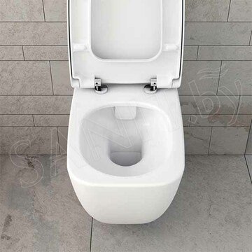 Комплект инсталляции Berges Novum 525 c кнопкой L3 и подвесным унитазом Vitra Integra Rim-ex