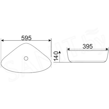 Умывальник CeramaLux MNC 208