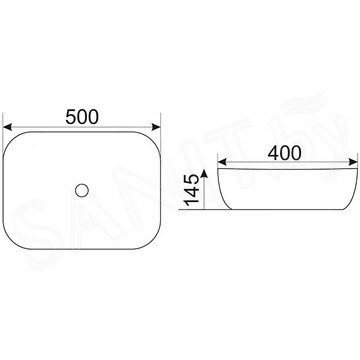 Умывальник CeramaLux D1302H020 / D1302H022 / D1302H024