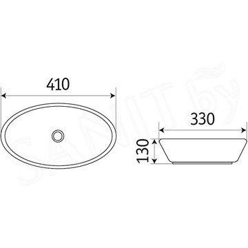 Умывальник CeramaLux 7138MB