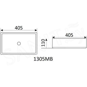 Умывальник CeramaLux 1305MB / 9103MB / 9396MB / 9396-1МВ