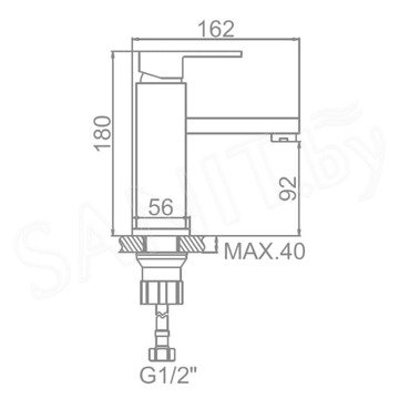 Смеситель для умывальника Wisent W1006 / W1006A