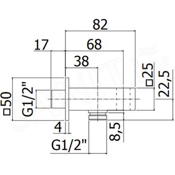 Шланговое подключение Paffoni Elle ZSUP032NO