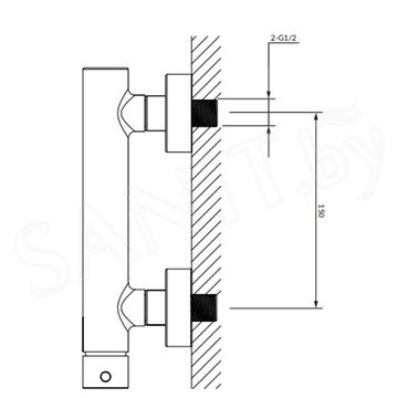 Смеситель для душа Omnires Y Y1240 CR