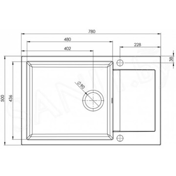 Кухонная мойка AquaSanita Tesa plus SQT105