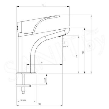 Смеситель для умывальника Deante Hiacynt BQH 020M