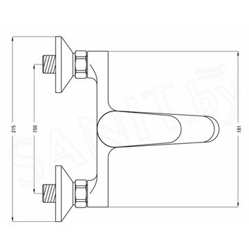 Смеситель для ванны Deante Chaber BGC 010M