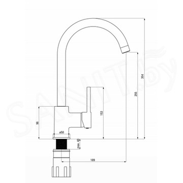 Смеситель для кухонной мойки Deante Aster BCA 062M