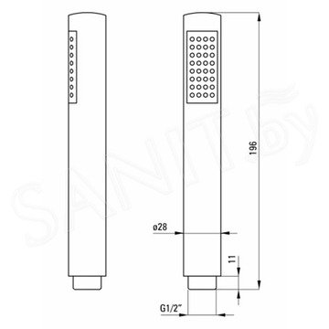 Душевая лейка Deante Round XNC16SLP1