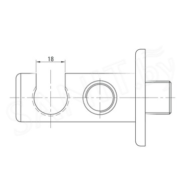 Шланговое подключение Deante Cascada NAC 051K