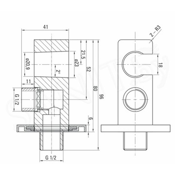 Шланговое подключение Deante Cascada NAC 052K
