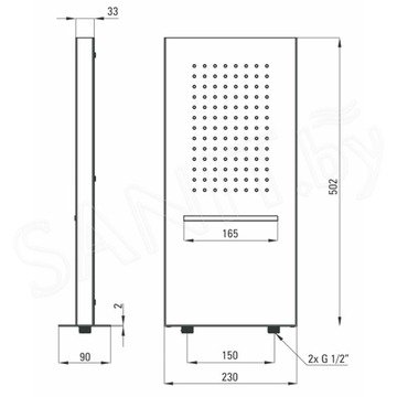 Верхний душ Deante Cascada Multibox NAC 092K
