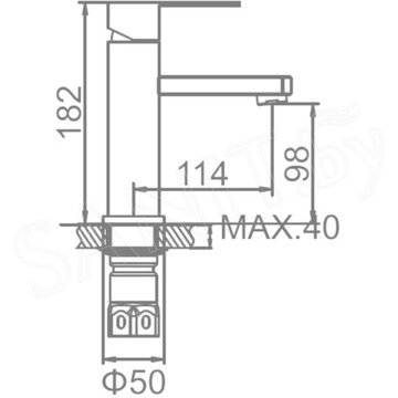 Смеситель для умывальника Ledeme L71033B