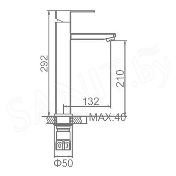 Смеситель для умывальника Ledeme L71133