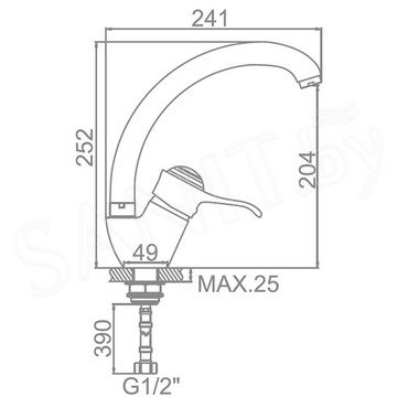Смеситель для кухонной мойки Ledeme L5963