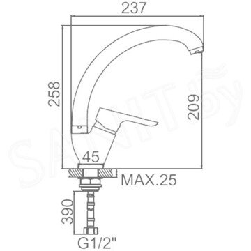 Смеситель для кухонной мойки Ledeme L5960