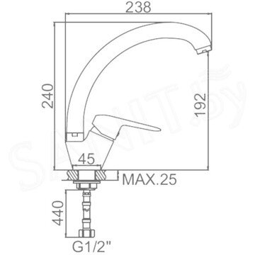 Смеситель для кухонной мойки Ledeme L5951