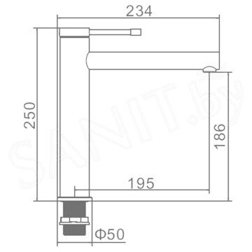 Смеситель для умывальника Ledeme L1147