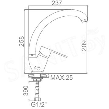 Смеситель для кухонной мойки Ledeme L5946