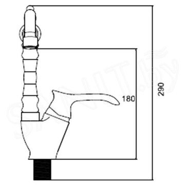 Смеситель для кухонной мойки Ledeme L4041-2